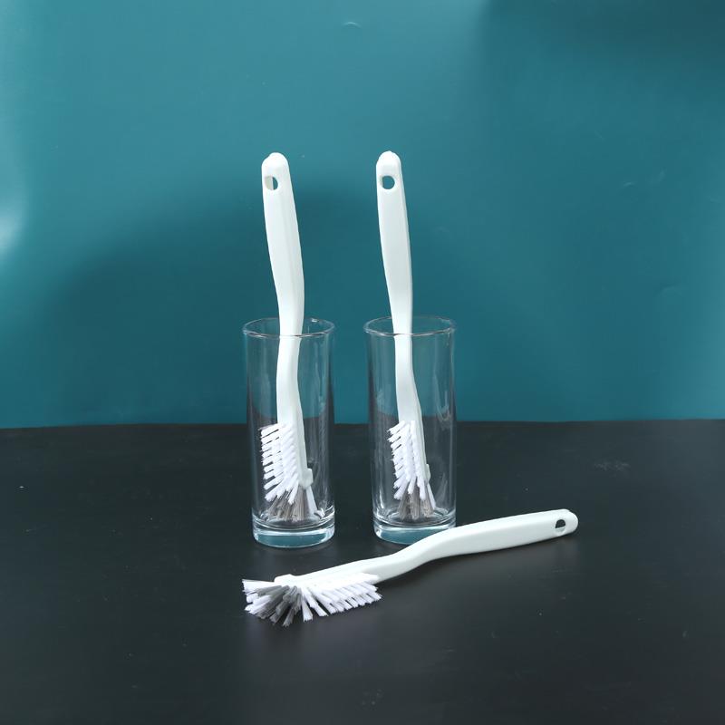 Spittoon brush Dental Oral Toilet Short Small Handle Bathroom Toilet Decontamination Double Head Plastic Dead Angle Brush