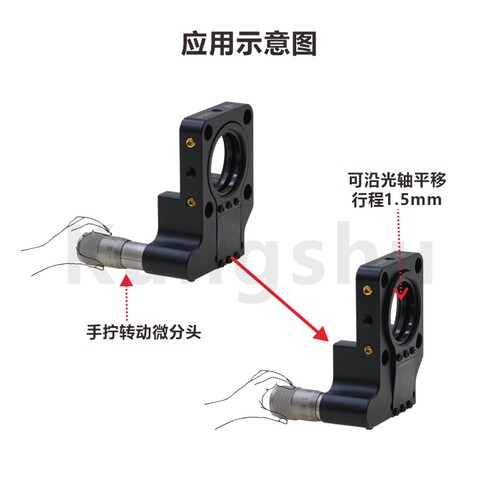 CS30-KZ\30mm笼式Z轴调整架\带SM1安装螺纹行程1.5mmSM1ZA - 图0
