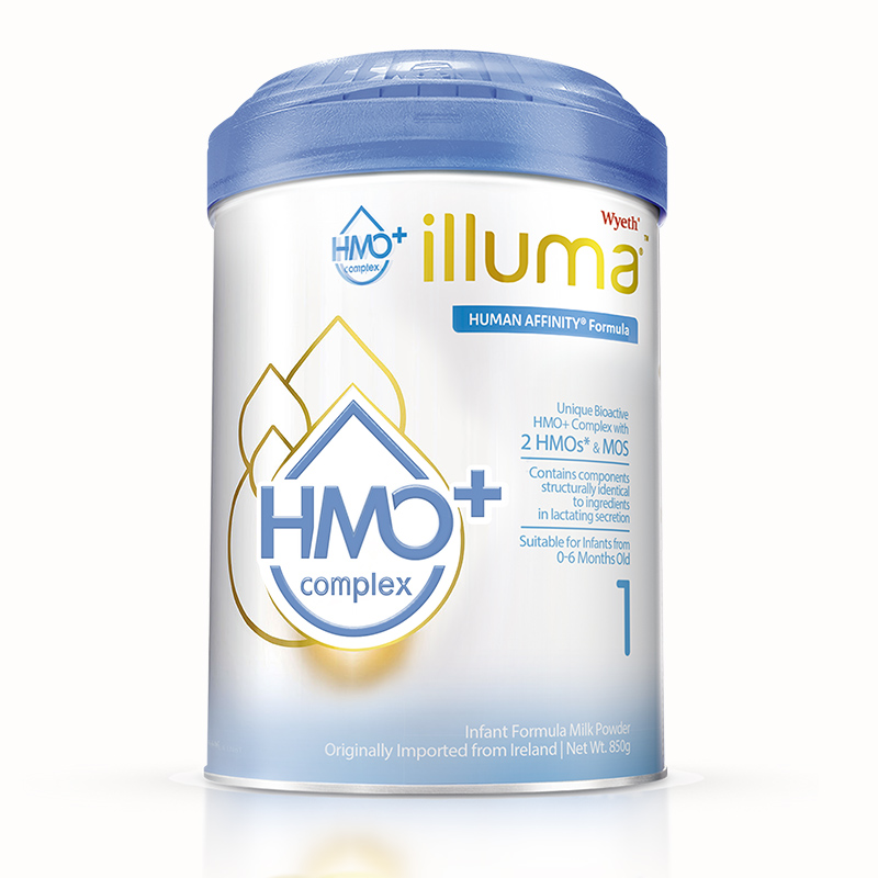 illuma启赋海外旗舰店新升级illuma启赋hmo+升级1段0-6月新生婴幼儿奶粉850g惠氏0
