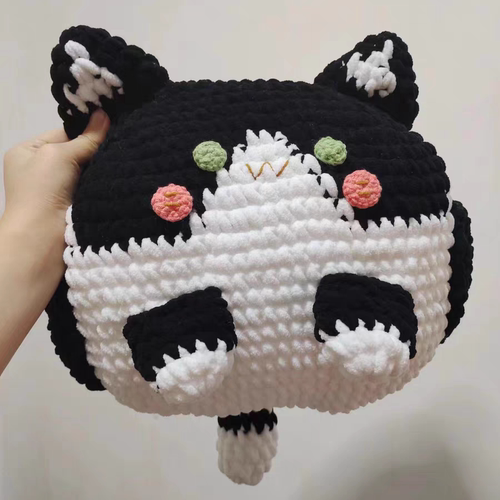 rllk手工diy冰条线粗毛线胡萝卜可爱抱枕编织材料包解闷沙发摆件 - 图0