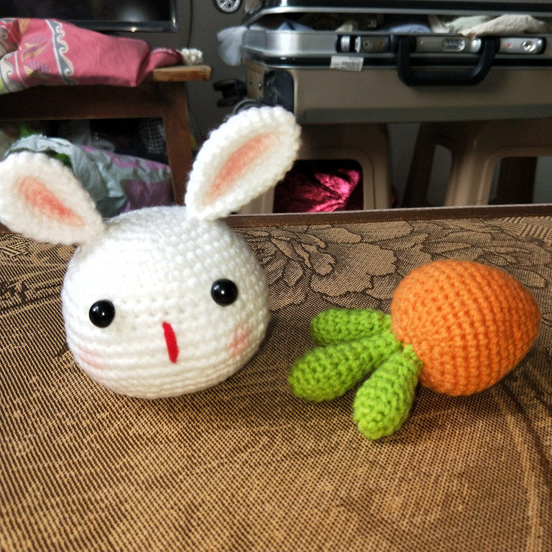 rlk手工diy玩偶材料包牛奶棉毛线编织娃娃钩针制作卡通网红兔公仔,淘宝优惠券,粉丝福利购,淘宝优惠卷