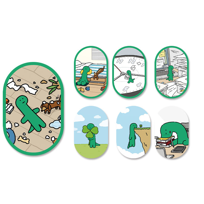 笔记本加厚键盘垫加厚锁边桌垫乔古漫小恐龙一周精神状态鼠标垫,淘宝优惠券,粉丝福利购,淘宝优惠卷