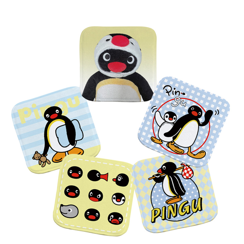 座垫椅垫学生企鹅家族Pingu 椅子坐垫四季通用加厚饭桌椅子坐垫 - 图0