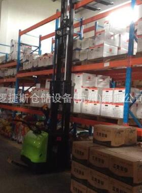 站驾式堆高车电动液压装卸升高铲车搬运堆垛机升降踏板式叉车