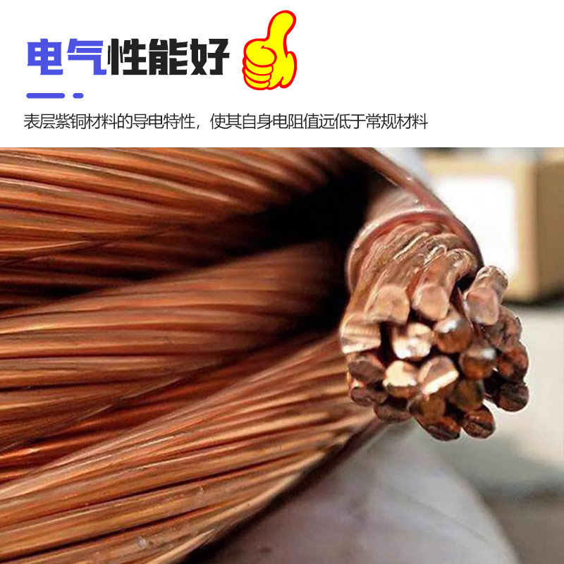 铜包钢绞线 铜覆钢接地多股绞线铜包钢绞线 防雷接地用水平接地线,淘宝优惠券,粉丝福利购,淘宝优惠卷