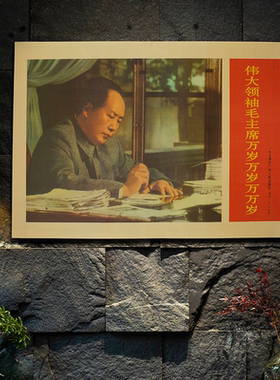 毛主席画像竖版挂画墙画客厅中堂