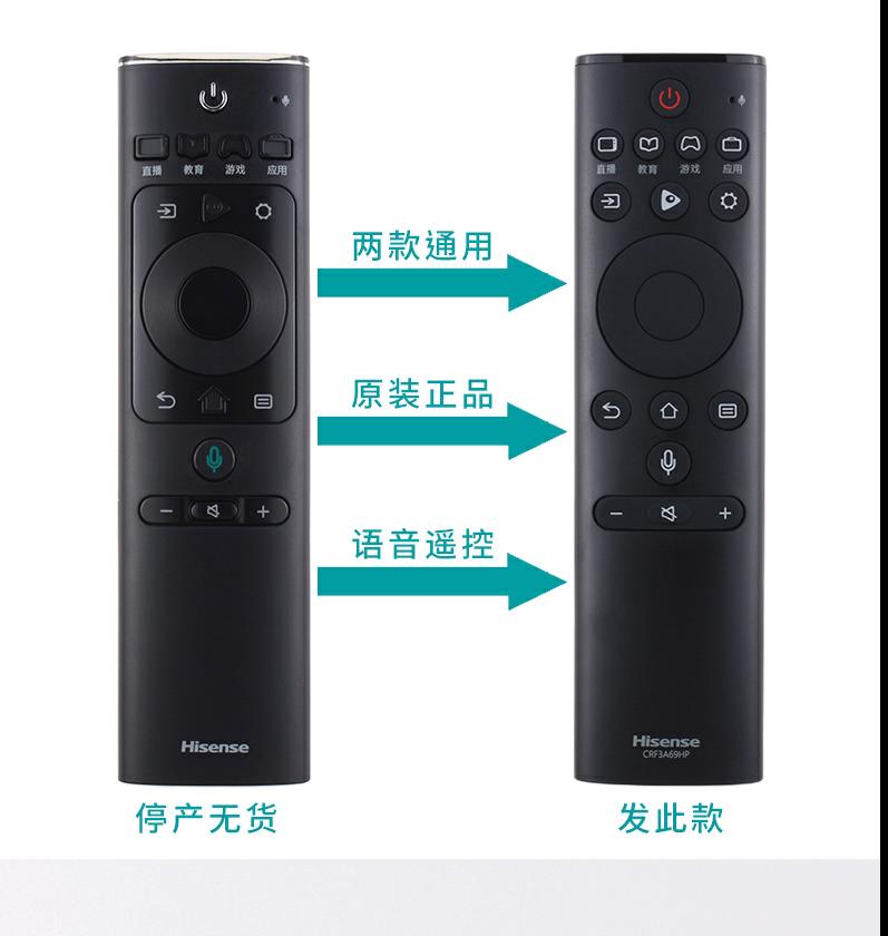 HDTVBOX适用海信电视语音遥控器HZ55A66D HZ50/HZ55A70 HZ60A70 HZ65A70 - 图0