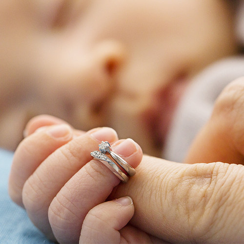 I-PRIMO宝宝戒项链 BABYRING婴儿钻戒纪念银牌刻字 礼物iprimo - 图1