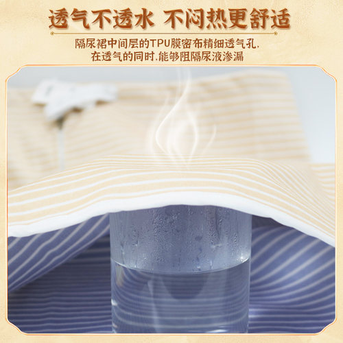 成人隔尿裙老人防水隔尿垫失禁卧床老年人可洗防尿床神器姨妈围裙 - 图0