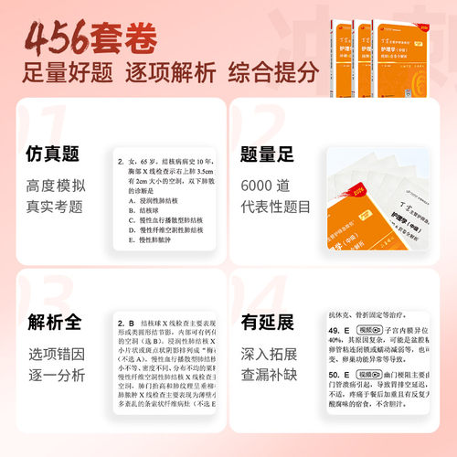 2026丁震主管护师368备考护理学中级考试 456套卷含电子题库原军医版丁振历年真题非人卫版教材轻松过随身记备考-图0