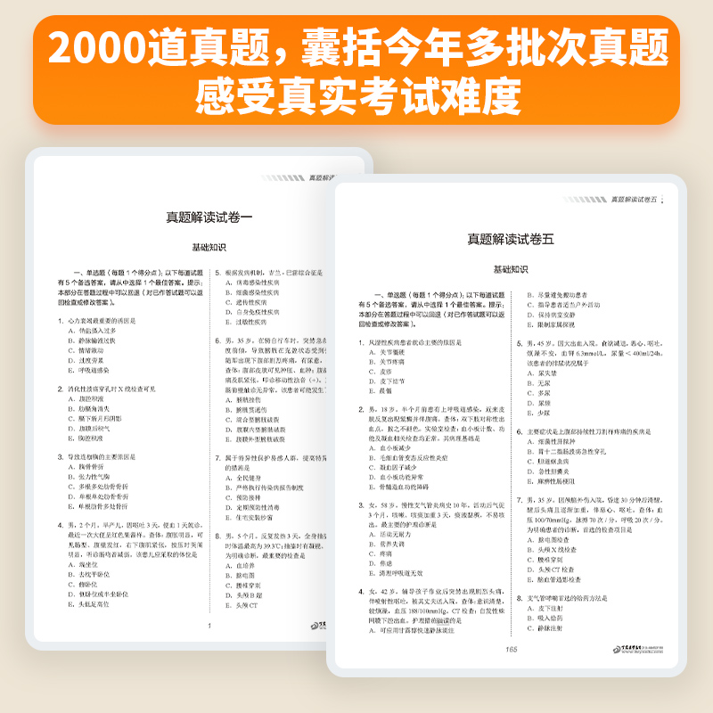 2024版现货 368主管护师 历年真题5套卷 丁震原军医版 急救包护理学历年真题模拟试卷轻松过随身记电子题库 - 图0