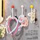 Plastic headband adhesive hook bathroom hair ring storage rack bathroom hairpin rubber band headband hook jewelry storage rack