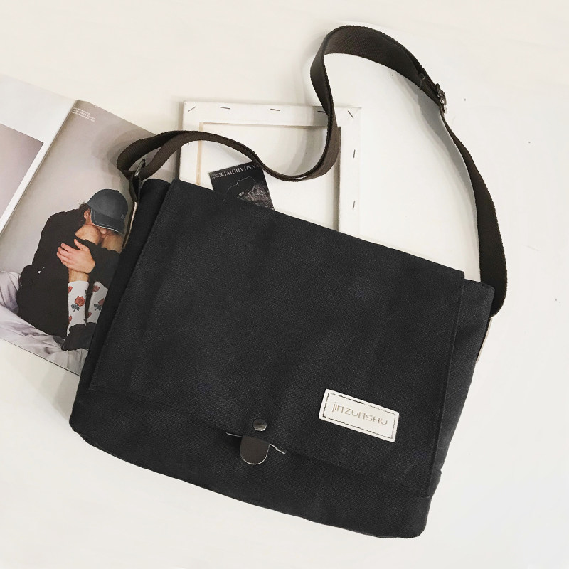 日系学生韩国ins工装港风单肩包 墨尔曼男士包袋