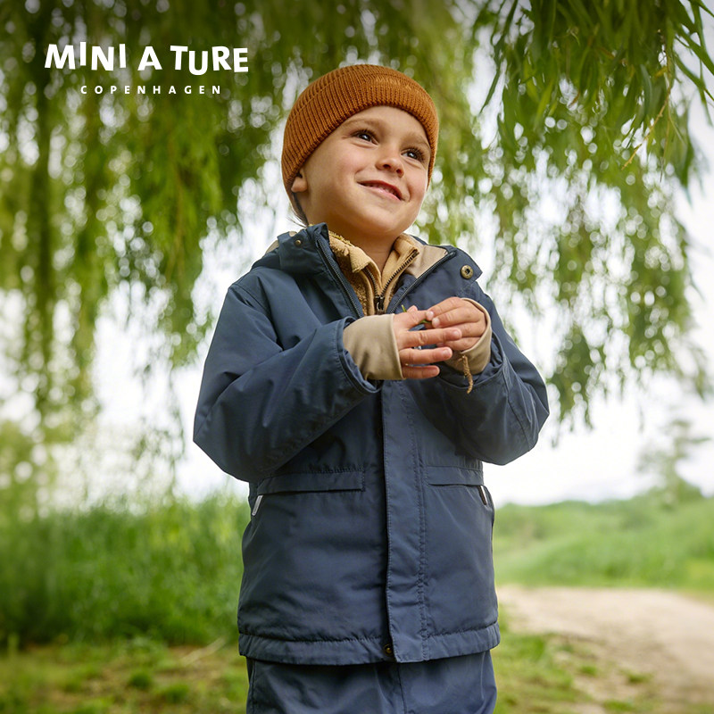 丹麦MINI A TURE童装25秋冬新品男女童防风防水保暖夹克儿童外套,淘宝优惠券,粉丝福利购,淘宝优惠卷
