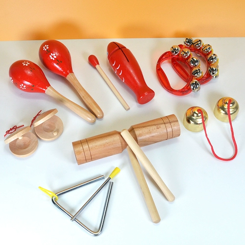 Ударные инструменты для детского сада, комплект, учебные пособия по музыке для школьников для первого класса, 7 комплектов