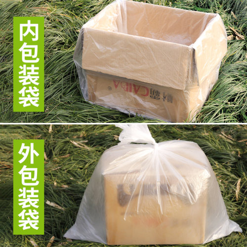 平口袋塑料袋中号低压磨砂一次性食品袋薄膜袋纸箱内衬防尘包装袋 - 图1