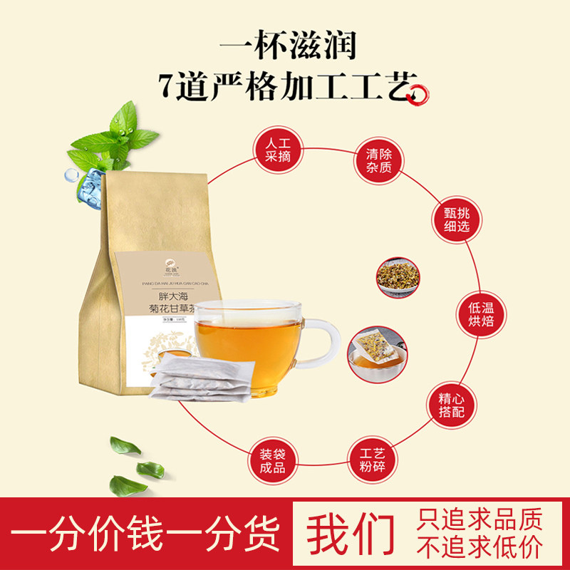 胖大海咽炎组合化痰清肺金银茶包 花淡养生茶