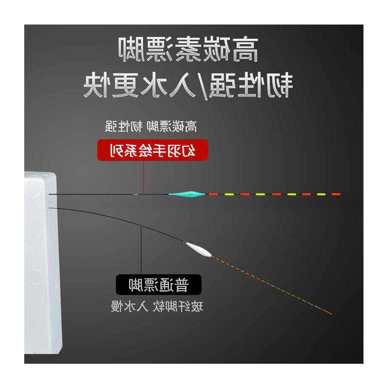 黑坑大物无铅专用浮漂9目滑口青鱼跑铅非自立防爆圆尾加粗醒目漂 - 图3