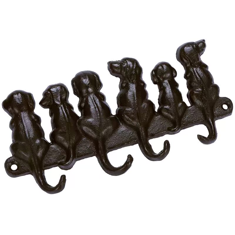 Cast Iron Dog Door Key Hook Pastoral European Retro Wall Han - 图3