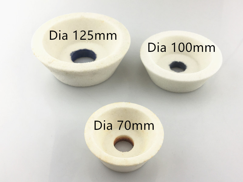 1pcs Cup-shaped Dia70/100/125mm White corundum grinding whe-图3