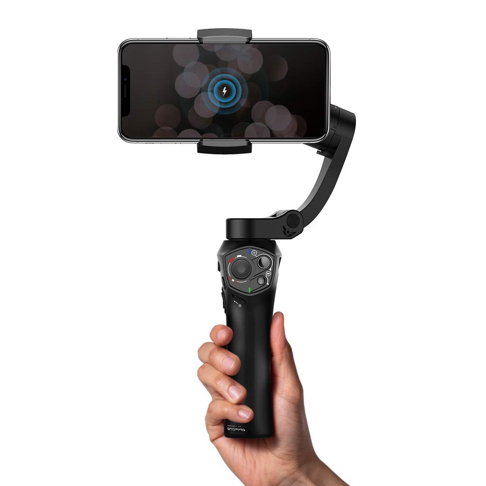 Atom Foldable Pocket Sized 3 axis Smartphone Handheld Gimbal - 图0