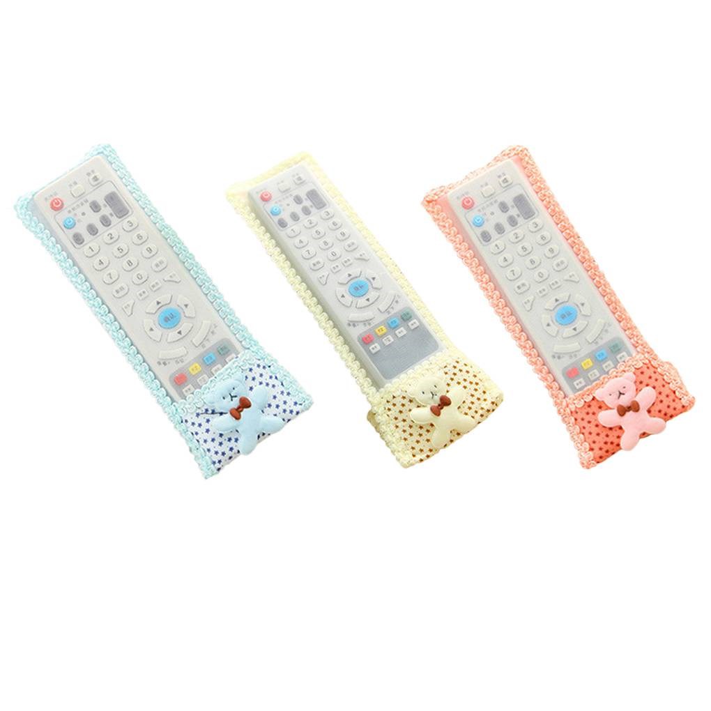 2 Pieces TV Air Conditioner Remote Controller Small Bear Des - 图0