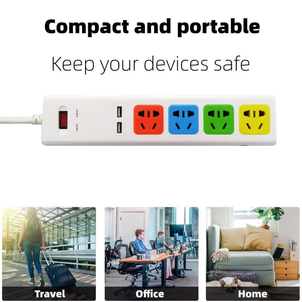 4 Way US Charging Power oard Socket Outlets Electronics Hi - 图3