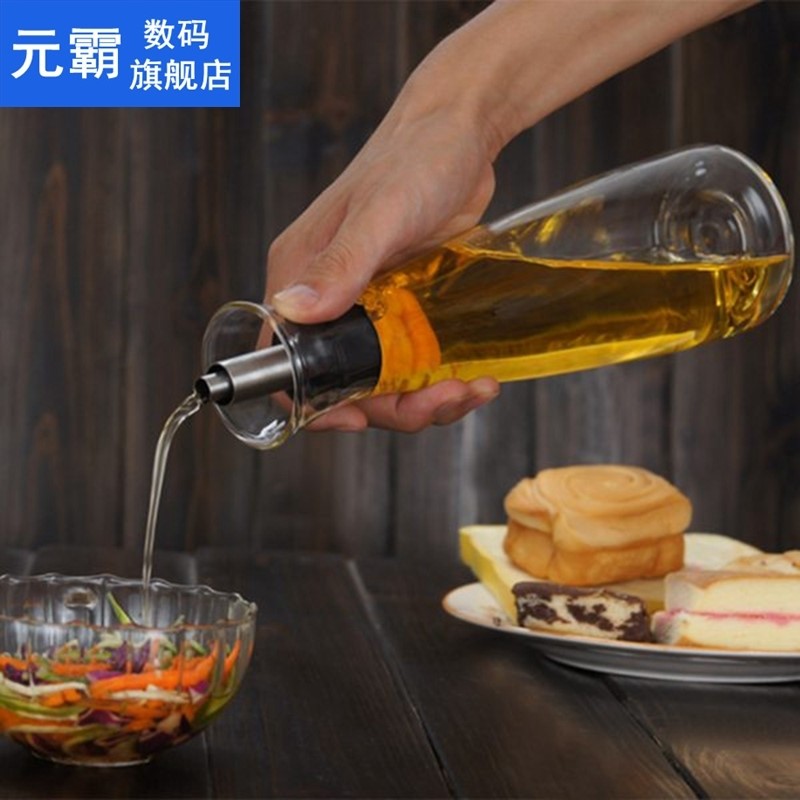 2 Pcs 500Ml Olive Oil Bottle,Sesame Oil Seasoning Bottle,Kit-图2