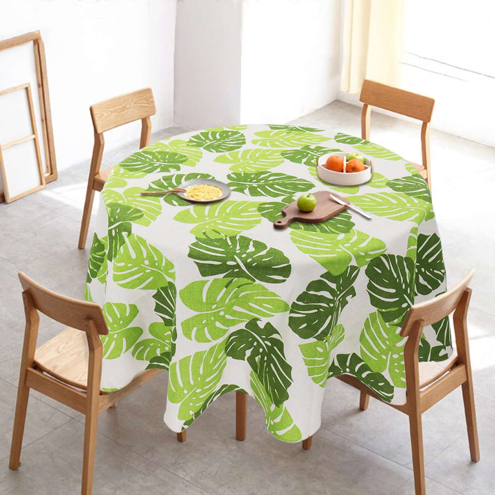 Japan Style Tablecloth Cotton Linen Round Table Cloth Nordic-图3