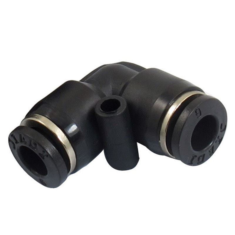 10 x Pneumatic 6mm to 6mm One Touch Connectors 90 Degree Elb - 图0