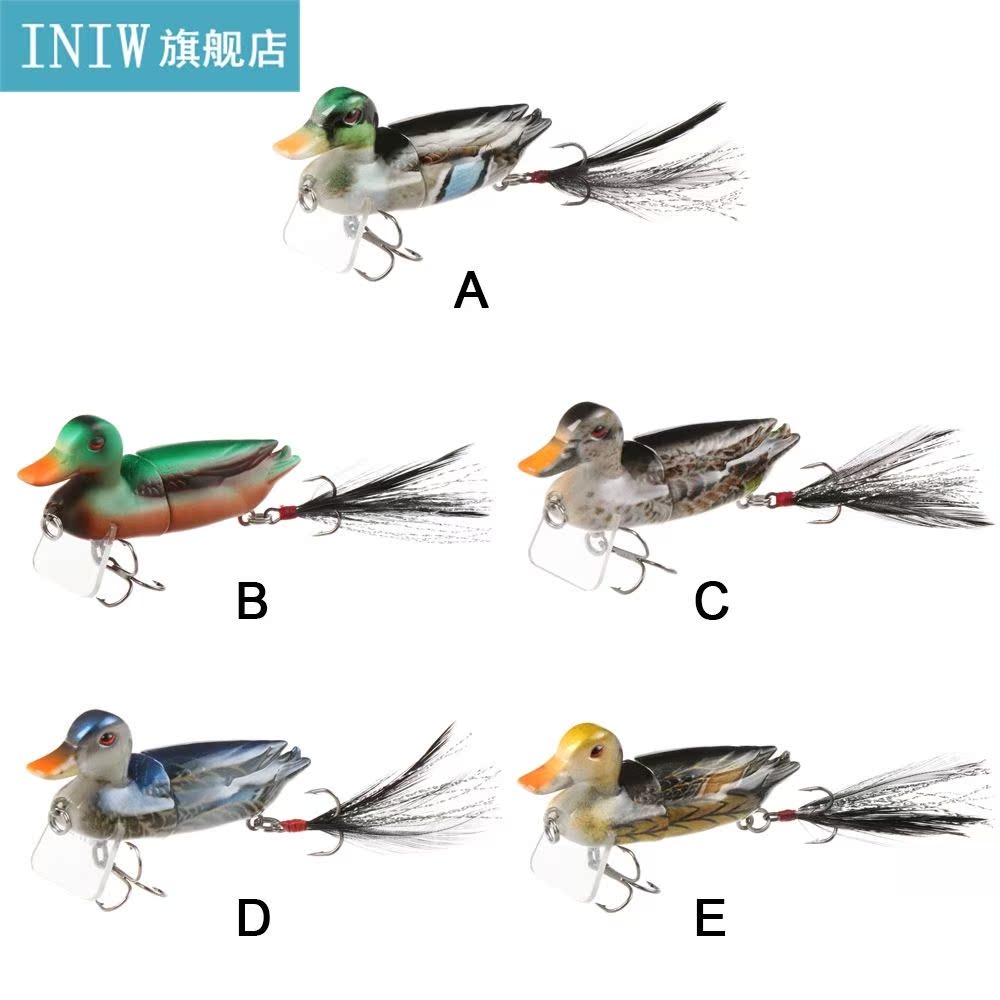 10g 3D Duck Floating Topwater Fishing Lures For Bass Artific-图2