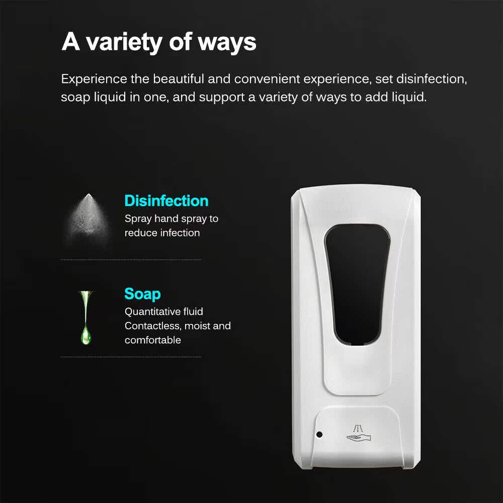 Wall mounted 1000ML Automatic Alcohol Spray Dispenser Induct - 图1