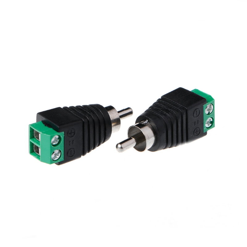 3Pcs RCA Male Plug to AV Terminal Connector Video AV Balun 2 - 图2