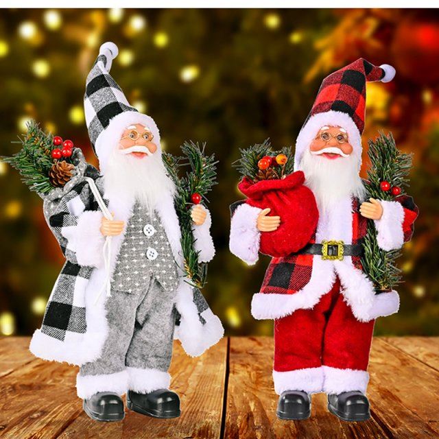 2022 New Year Christmas Dolls Tree Decor Claus Ornament Rein-图1