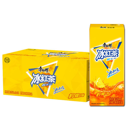 康师傅饮料250ml*24盒纸盒混合冰红茶橙汁茉莉蜜茶酸梅汤整箱批发 - 图3