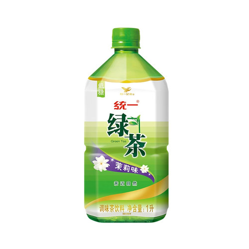 统一绿茶1升*8瓶整箱低糖茉莉味茶饮料1000ml畅饮装夏日饮品 批发 - 图1
