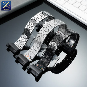 适配卡西欧六代蛙人潜水表GWF-D1000B改装钢带金属表带精钢配件男