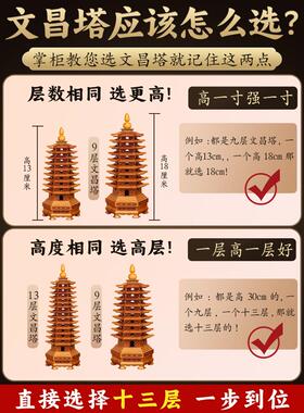 文昌大厦饰品13层木质学生九层2025旗舰店桃木第9十三桌面精品店