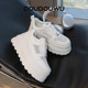 Doudouwu thick-soled white shoes for women, mesh breathable women's shoes