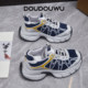 Doudouwu thick-soled dad shoes for women, height-increasing platform shoes for women