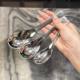 Stainless steel thickened hammer pattern spoon retro creative high-quality dessert girl's heart spoon