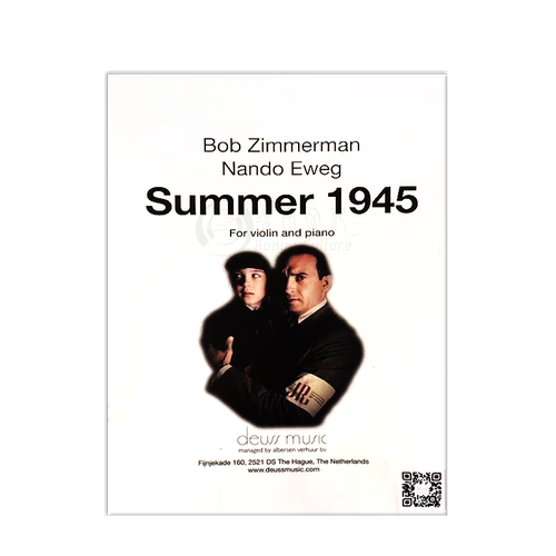 仲夏1945 电影音乐 鲍勃 齐默曼 小提琴钢琴 道思Deuss原版乐谱 Summer 1945 Bob Zimmerman co-author violin and piano DSM 1003 - 图2