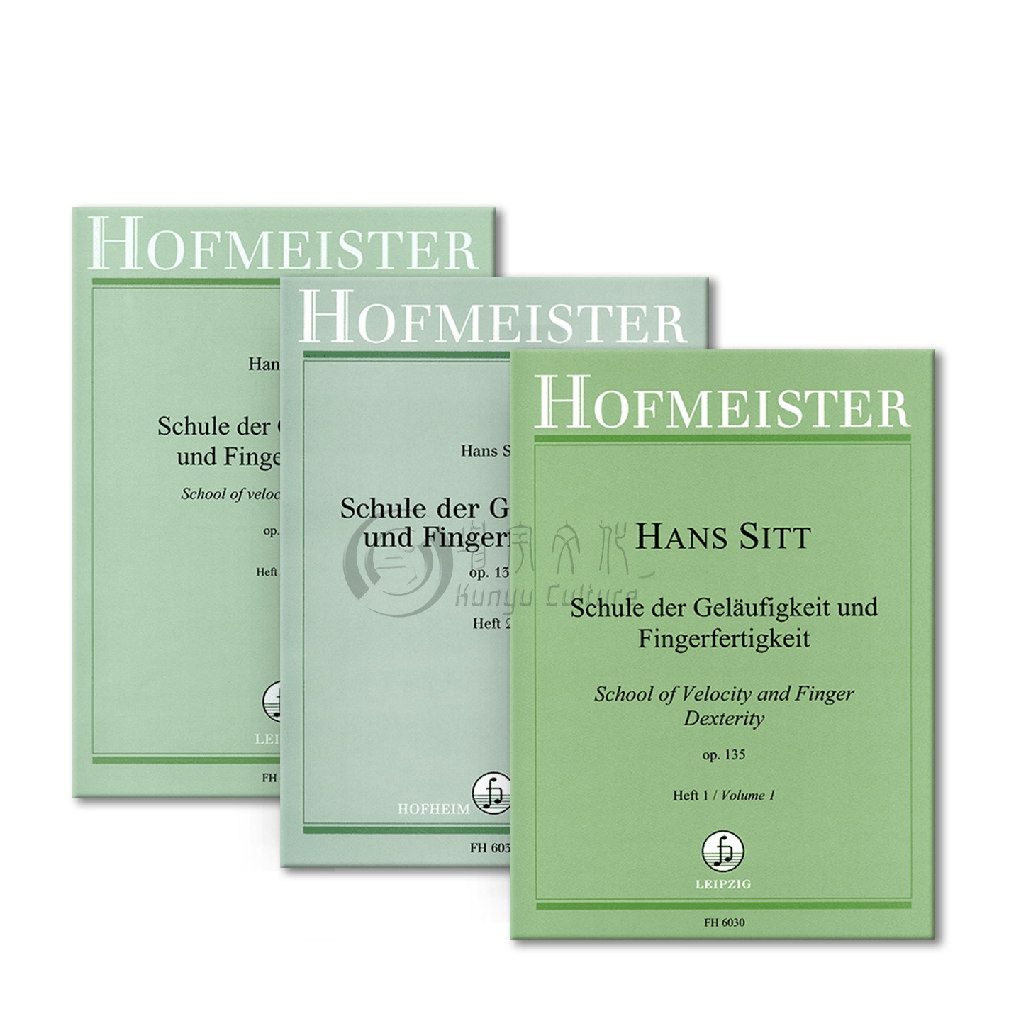 希特 速度和手指灵活度教学Op135 小提琴 全套共三册 霍夫曼斯特原版乐谱 Sitt School of Velocity and Finger Dexterity Violin,淘宝优惠券,粉丝福利购,淘宝优惠卷