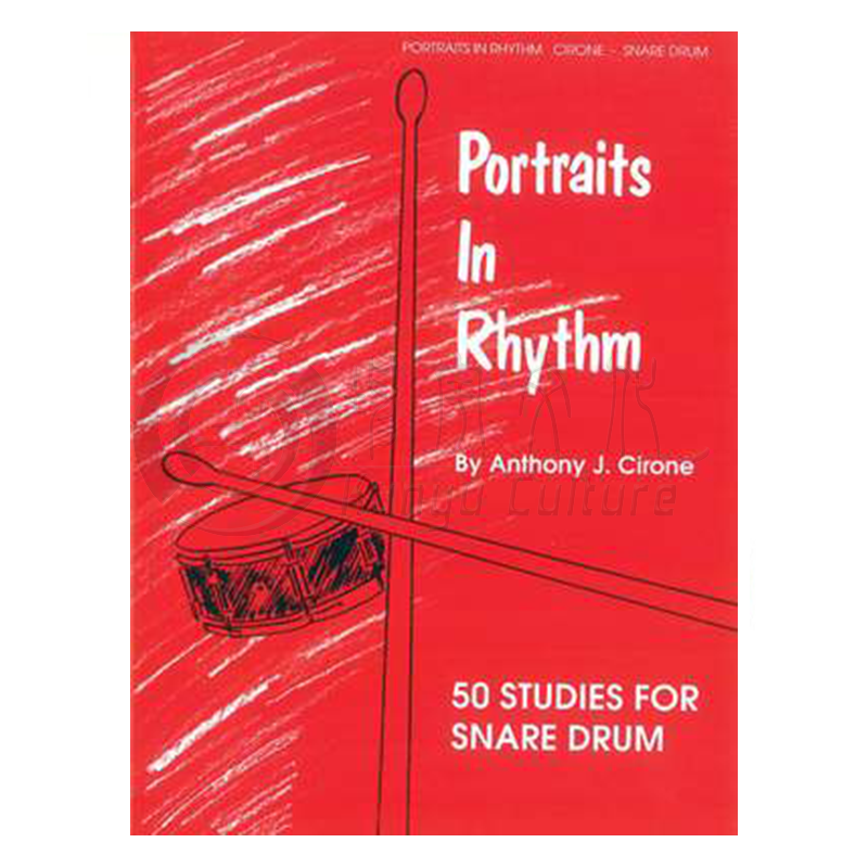 西罗内 节奏肖像 50首小军鼓练习曲 Alfred乐谱书 Cirone CAnthony Portraits in Rhythm Studies for Snare Drum HAB00101 - 图0