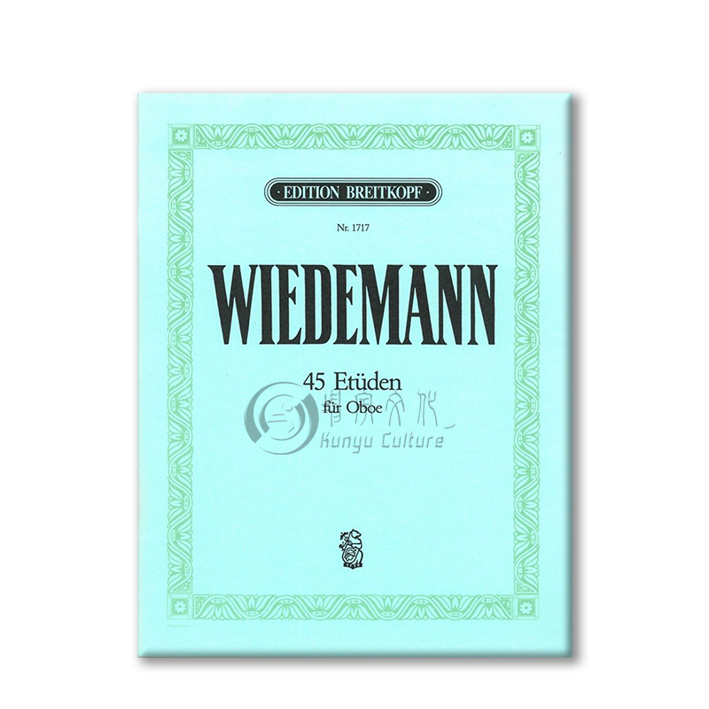 路德维希韦德曼 练习曲 45首 双簧管独奏 大熊原版乐谱书 Ludwig Wiedemann  Etuden Ob EB1717 - 图3