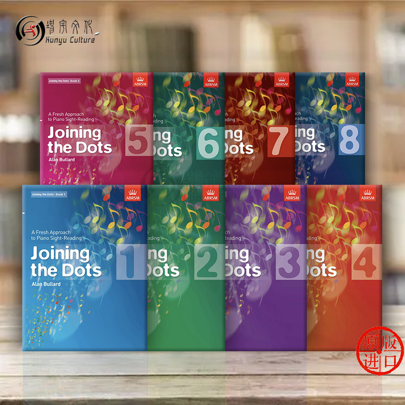 英皇考级 钢琴视奏练习谱 全套共一至八卷 英文原版 ABRSM Joining the Dots Book 1-8 Piano 9781860969768套装 - 图0