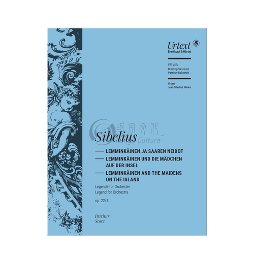 西贝柳斯莱明凯宁与岛上的少女 总谱 大熊原版乐谱书 Sibelius Lemminkainen and the Maidens on the Island Score PB5582 - 图2