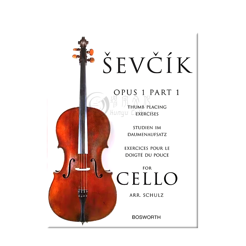 舍夫契克大提琴技巧教材 op1 卷一 拇指把位练习 原版乐谱书 Sevcik for Cello Part1 Thumb Placing Exercises HL14029821 - 图2