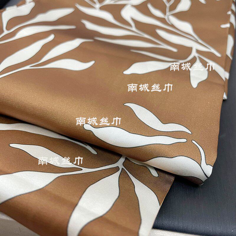 【美拉德】新款美拉德棕色系双面复古长条丝巾飘带16*150cm