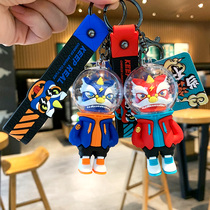 National Tide Awakening Lion Key Buckle Womens Bag Pendant Delicate Dance Lion Paparazzi Red Cartoon Couple School Bag Year Beast Hang Accessories